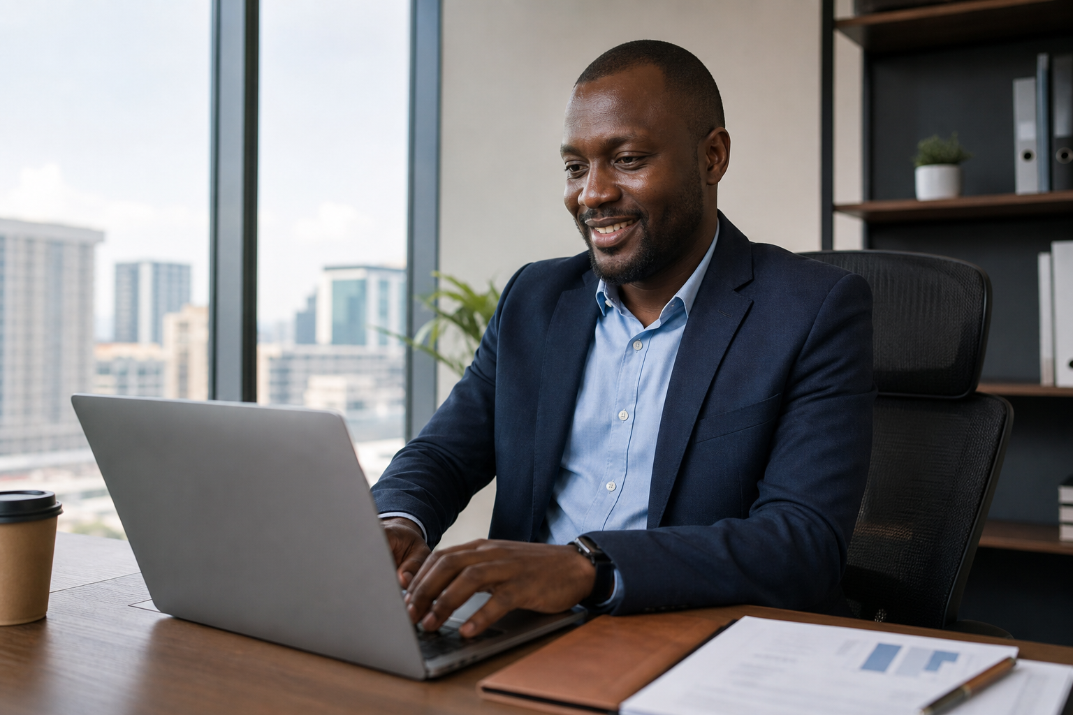 Kenyan business team using Invoicing software — Kuza ERP