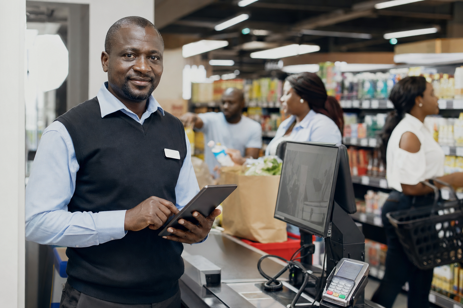 Retail team planning growth